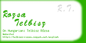 rozsa telbisz business card